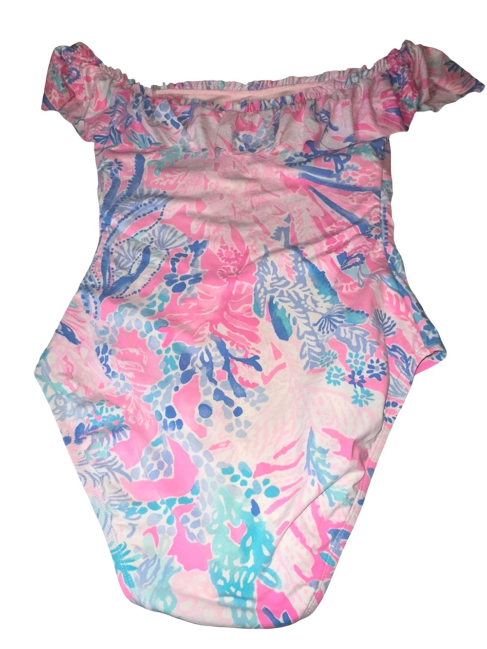VINTAGE Lilly Pulitzer ruffled swimsuit size 6 - Picture 3 of 8